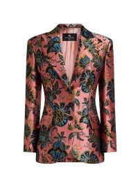 ETRO Floral Jacquard Blazer | Pink | FARFETCH at Farfetch